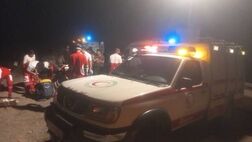 واژگونی اتوبوس در جاده باغین ـ جوپار ۴٨ مصدوم برجا گذاشت
