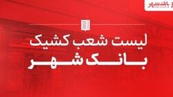 اسامی شعب کشیک بانک شهر اعلام شد
