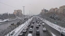 برف‌ و باران در جاده‌های ۷ استان 