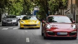 رژه خودروهای لوکس در شمال تهران و اخلال در ترافیک معابر