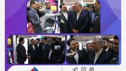 بازدید وزیر کار از غرفه بیمه ملت در نمایشگاه توانمندی‌های صادراتی جمهوری اسلامی ایران 